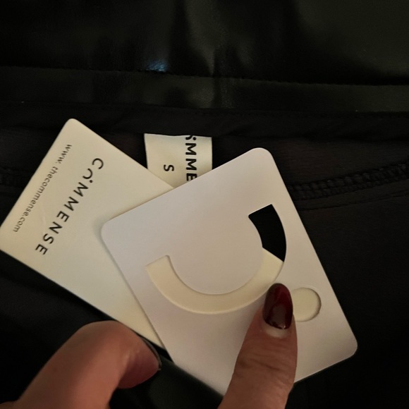 Commense-High waisted Faux Leather pants , Size Small, currently on website NWT - Picture 5 of 11